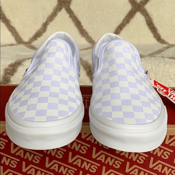 VANS CLASSIC SLIP ON CHECKERBOARD TRUE WHITE MENS - Picture 9 of 16